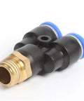 Get This Insane M5 To 1/2 Inch Y Shape Pneumatic Push In Fitting Connector Kit Featuring 20 Pieces Of Reliable Brass And Plastic Adapters For Smooth Air Distribution In Automation Systems And Tool Connections Without Any Leaks Today, brass and plastic Y fitting
