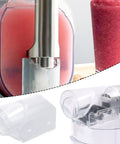 Replacement Slushie Spout for Frozen Drink Machines FS300 FS301C FS301, transparent ABS spout on machine.