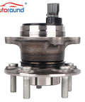 Rear Wheel Hub Assembly 512465 For Ford Focus 2012 2018 with Parking Assist and ABS, 5 Lug Wheel Bearing, High Strength Steel.