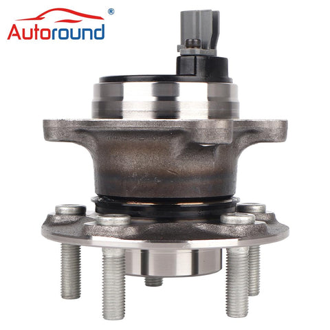 Rear Wheel Hub Assembly 512465 For Ford Focus 2012 2018 with Parking Assist and ABS, 5 Lug Wheel Bearing, High Strength Steel.