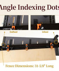 Heavy Duty Table Saw Taper Jig Featuring Triple Adjustable Clamps And A Robust Aluminum Fence for precise angle indexing and setup.