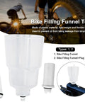 Bike Oil Funnel Tool Disc Brake Bleed Kit For Mountain Bikes Mineral Oil Ready Hydraulic Brakes Compact image
