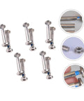 16 Piece Inline Skate Replacement Screws Kit, Stainless Steel Skate Wheel Screws For Inline Bearings, Durable Hex Socket Fasteners