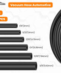 Automotive Vacuum Hose Kit With 6 Five Foot Hoses 64 Hose Connectors 24 Clamps Silicone Vacuum Tubing For Cars Universal Inner Diameters