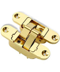 Invisible Three-Dimensional Door Hinge For Wooden Folding Blind Doors, Hidden Concealed Hinge With Cross Shape, 180-Degree Opening, Gold Finish
