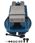 Beefy Mill Vise With 360 Degree Swivel Base For Milling Shaping And Drilling Machines 4.56 Inch Jaw Opening, top view