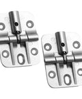 LIFKOME cabinet door hinges 2-pack, zinc alloy, adjustable 180°, torque control