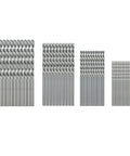 Assorted Mini HSS Drill Bits Set 0.5mm To 2.0mm Straight Shank For PCB, Thin Metal, And Plastic Drilling, 40 Pcs displayed