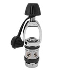 First Stage Scuba Regulator Five Port Chrome Plated Brass Construction Pro Grade Durable Underwater Diving Gear With Smooth Airflow Control For Serious Deep Dives, front view