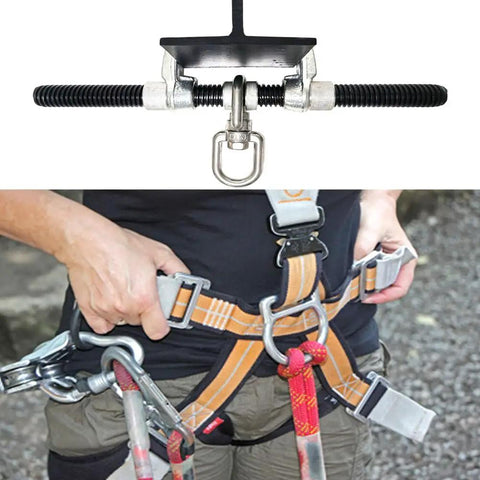 Rock Solid Steel I Beam Anchor For Roof Fall Protection With No Sweat Adjustable Slide Fits 3.5 To 16.5 Inch Wide Beams Up To One Quarter Inch Thick Kickass Hold For Hardworking Roofer Teams