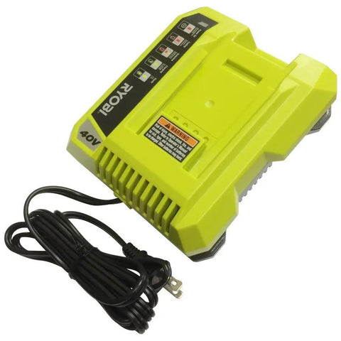 Fast 40V Lithium Ion Battery Charger With Smart Protection For Ryobi 40 Volt Batteries Replaces OP400 140199003 140199017