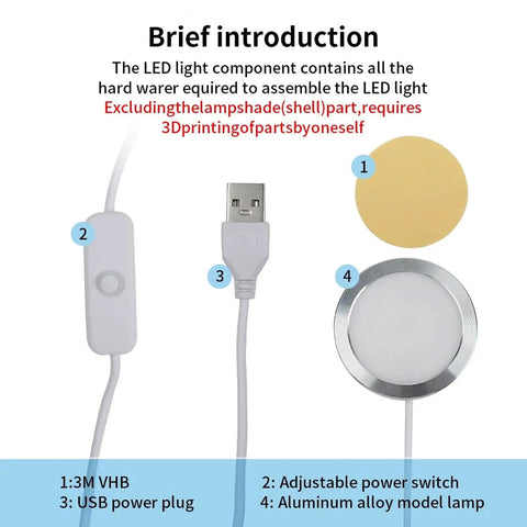 Plug In This 2 Pack USB Led Lamp Kit And Spice Up Your 3D Printer Setup With Three Adjustable Color Settings And An Ultra Slim Profile That Brings Serious Chill Vibe Lighting To Any Desk Or Dorm
