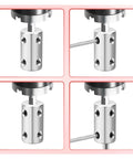 Heavy Duty Rigid Shaft Coupling Made From 45# Steel For 3D Printer Motor Connector That Fits 6Mm To 10Mm Shafts showing installation angles.