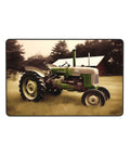 36x24 Inch Soft Non Slip Floor Mat With Comfy Old Tractor Photo Farm Design for Living Room and Office, Machine Washable Rug