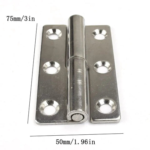 Real Heavy Duty Stainless Steel Door Hinges 4 Pack Detachable Lift Off Design Rust Proof Corrosion Resistant Zero Fuss Installation Smooth As Butter Swing Operation For Cabinet And Garage Doors Built Like Iron Worth Every Penny