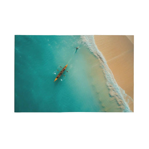 Rowing Team Car Flag 12x18 Inch Double Sided Outdoor Window Clip Flag Ocean Sea Landscape For Your Ride Cars Trucks SUVs Decor Show Off Team Spirit On Water Scene
