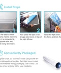 Easy Install Fluorescent Light Cover For Classroom Ceilings With Backlit Flower Film Insert 2x4 22.38x46.5 Inches installation steps