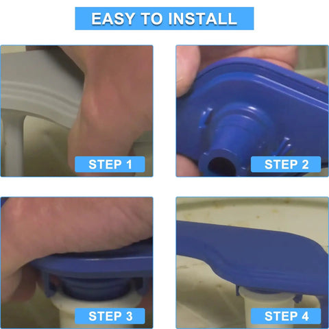Installation steps for Dishwasher Lower Spray Arm With Heat Shield Food Grade PP Heavy Duty Easy Install.