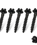 Pack of rust-resistant steel air box screw and air filter housing retaining bolts in black finish for Jeep Dodge Chrysler Chevy Pontiac