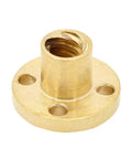 Two Pack Brass Nut For T8x8 Lead Screw 8mm Diameter Acme Thread 2mm Pitch 4 Start 8mm Lead For 3D Printer Z Axis