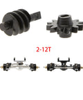 Helical Differential Gear Set For Isokinetic 3 Section CVD Front Axle 2 To 12T Fits SCX24 Crawlers CNC Machined components