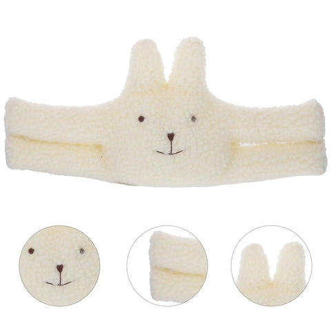Cute White Fluff Door Stopper With Anti Slam Clip, Noise Reduction, Punch Free Design For Office And School Doors