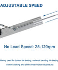 Side view of JQDML 24V DC reciprocating linear actuator with telescoping rod and mounting bracket