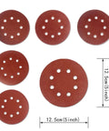 Grab These 60-Piece 5-Inch 8-Hole Hook And Loop Sanding Discs With Aluminum Oxide Grit for various polishing tasks.