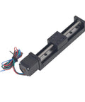 Heavy Duty Linear Slide Guide Rail 100mm Stage Actuator Boasting Aluminum Alloy Chassis And T6x4 Electric Motor with wires