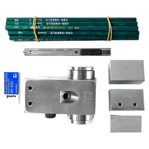 Pencil Hardness Tester For Coating Film ASTM D3363 Compliant With Three Weights 500 750 1000 Grams 45 Degree Scratch Tester