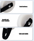 Two Pack Nylon Clothesline Pulleys For Outdoor Rope Drying System Smooth Tangle Free Pulley Kit With Durable Nylon And Metal Rollers Easy To Install Perfect For Indoor And Outdoor Clotheslines. White nylon pulley with metal roller