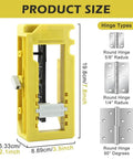 All In One Door Hinge Installation Kit With Router Template For 3 To 5 Inch Doors And 1/4 Or 5/8 Inch Thickness Includes Router Bit