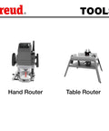 9/16 Inch Depth Slotting Cutter Set With 1/2 Inch Shank And 1/4 Inch Carbide Height for handheld and table routers shown with tools