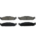 Ford Explorer Ceramic Front Brake Pad Set OE Style Replacement For Daily Driving, Quiet Operation, top view