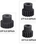 Metal Spur Gear Set 54T 32P with 15T 17T 19T pinions for Traxxas Slash Rustler Stampede compatible high torque gear kit