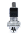 Front view of Heavy Duty Stainless Steel Solenoid Valve 110V AC Normally Open With Viton Seal Half Inch Size for various applications.