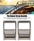 Beefy Heavy Duty 316 Stainless Steel Cam Buckles 2 Pack Adjustable Lock Sliders For 1.06 Inch Webbing Quick Release Fasteners Replacement 1763 Pounds Load Capacity