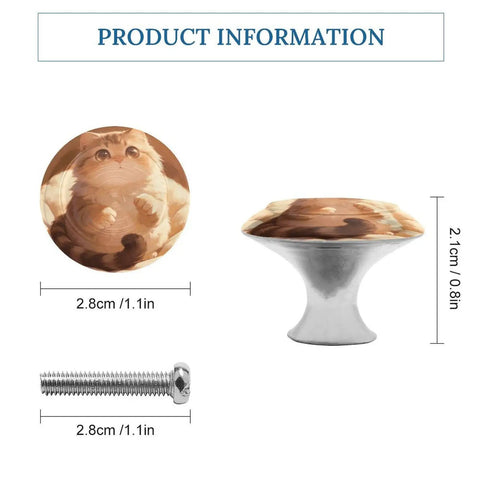 Mango Spots One Point One Inch Stainless Steel Cabinet Knobs And Aluminum Alloy Drawer Pulls For Kitchen Cabinets