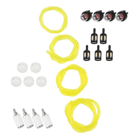 Super Cool 16ft Fuel Line Hose Kit With Four Sizes Perfect For Chainsaws And Small Engines Plus Includes Plenty Of Primer Bulbs And Filters For Easy Repair Work And Maintenance Needs