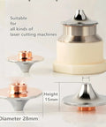 High Speed 28mm Fiber Laser Nozzle Set 5 Pcs Double Layer Caliber D28 H15 M11 For Precision Cuts And Fast Clean Results