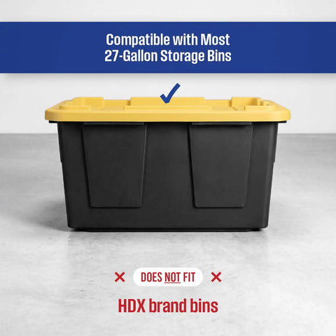 Heavy Duty Five Tier Steel Tote Rack Sized For Twenty Seven Gallon Bins Comes As A Double Pack Vertical Organizer Rock Solid Black Steel Frame Easy Setup Garage Basement Space Saver Game Changer Keeps Your Gear Neat And Accessible With No Sweat Ever