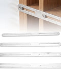 4 Pack Adjustable Flat Mending Plates With Single Slot Stainless Steel Repair Brackets For Wood Furniture Slotted Straight