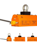 Heavy Duty Neodymium Magnetic Lifter For Round Steel Pipes And Flat Plates 10000 Lbs Crane Hoist V Groove Design on display.