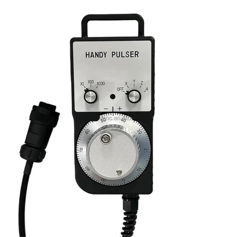 Upgrade Your CNC Setup With This Manual Pulse Generator Handwheel Featuring Precise HP-V01 Control For Smooth Axis Movement And Reliable Operation In Any Industrial Shop Environment. CNC manual pulse generator handwheel with cable and dial controls