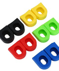 MTB Crank Arm Boots Silicone Sleeve Protectors Pack Of Two Durable Soft Cover For Bike Crank Guards in multiple colors