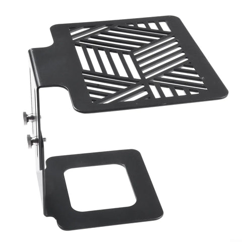 Hassle Free Adjustable Stainless Steel Coffee Weighing Rack For Electronic Scale Elevated Platform with geometric design.