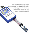 Dual Channel Handheld Digital Oscilloscope Kit with Two Point Four Inch Touch Screen, USB connection visible