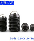 Built Tough Stainless Steel Spring Ball Plunger Grub Screws M3 M4 M5 Hex Socket Set Screw Assortment displayed in a 20 piece set.