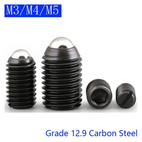 Built Tough Stainless Steel Spring Ball Plunger Grub Screws M3 M4 M5 Hex Socket Set Screw Assortment displayed in a 20 piece set.