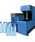 High Efficiency Plastic Bottle Making Machine For Beverage And Household Liquid Containers Featuring Fast Mold Change And No Sweat Stable Production Setup That Delivers Knockout Output For Serious Business Owners with blue PET bottles.
